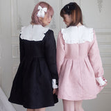 ジャガードスクエア切替ワンピース