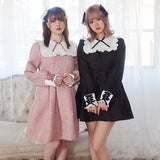 ジャガードスクエア切替ワンピース