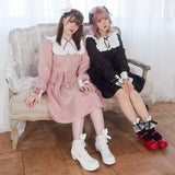 ジャガードスクエア切替ワンピース