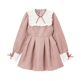 ジャガードスクエア切替ワンピース