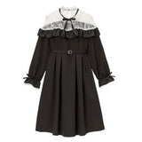 オフショルレースフリルワンピース