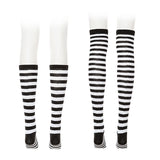 【メール便】ボーダーハイorニーハイソックス