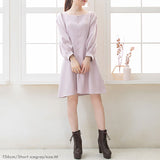 【選べる丈】ペンタゴンネックAラインワンピース