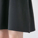 【選べる丈】ペンタゴンネックAラインワンピース