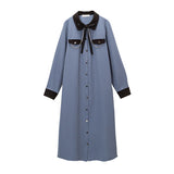 ダブルチェーンシャツワンピース