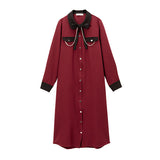 ダブルチェーンシャツワンピース