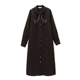 ダブルチェーンシャツワンピース