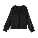 【メール便】薔薇ジャガードブラウス