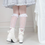 ハートカットロリータショートブーツ