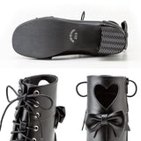 ハートカットロリータショートブーツ