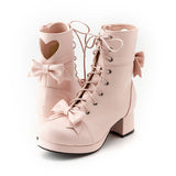 ハートカットロリータショートブーツ