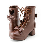 ハートカットロリータショートブーツ