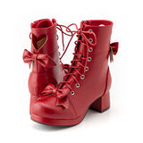 ハートカットロリータショートブーツ