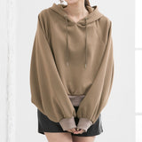 ボリュームスリーブショート丈パーカー