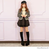 ゴールドボタンツイードジャケット