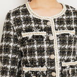 ゴールドボタンツイードジャケット