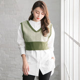 【前後2WAY】幾何学柄ビスチェ【ニット】