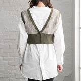 【前後2WAY】幾何学柄ビスチェ【ニット】