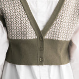 【前後2WAY】幾何学柄ビスチェ【ニット】