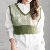 【前後2WAY】幾何学柄ビスチェ【ニット】