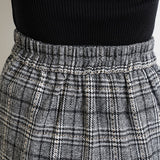 チェック柄タイトスカート