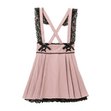 レースサス付きプリーツスカート