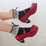 いちごヒールロリータパンプス