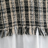 ツイードドッキングブラウス