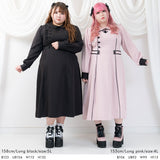 パイピングフリルナースワンピース