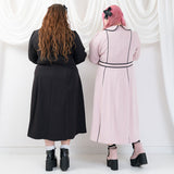 パイピングフリルナースワンピース