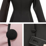 パイピングフリルナースワンピース