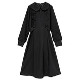 パイピングフリルナースワンピース