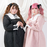 ジャガードスクエア切替ワンピ