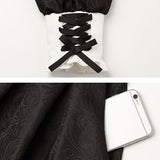 ジャガードスクエア切替ワンピ