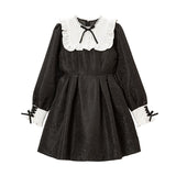 ジャガードスクエア切替ワンピ