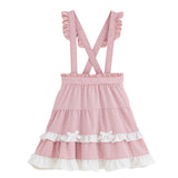 フリルたっぷりサス付スカート