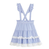 フリルたっぷりサス付スカート