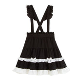 フリルたっぷりサス付スカート