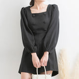 スクエアネックコンビネゾン