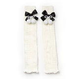 ぽんぽんリボンレッグウォーマー