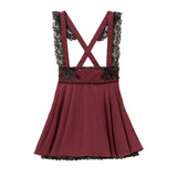 レースサス付きプリーツスカート