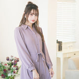 フィッシュテールロングシャツワンピース