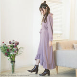 フィッシュテールロングシャツワンピース