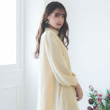 フィッシュテールロングシャツワンピース