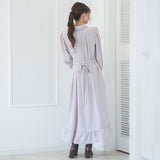 フィッシュテールロングシャツワンピース