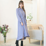 フィッシュテールロングシャツワンピース