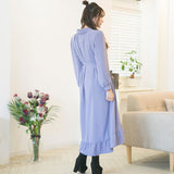 フィッシュテールロングシャツワンピース