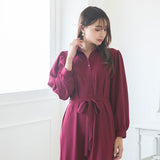 フィッシュテールロングシャツワンピース