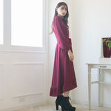 フィッシュテールロングシャツワンピース