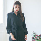 フィッシュテールロングシャツワンピース